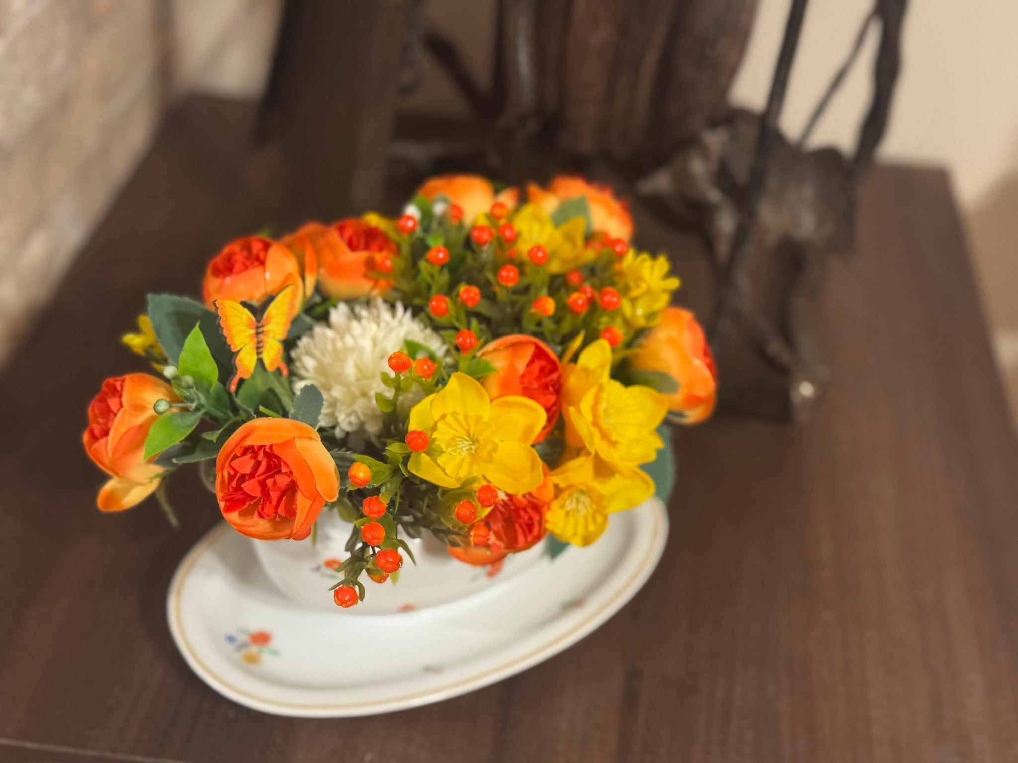 Aranjament galben-portocaliu