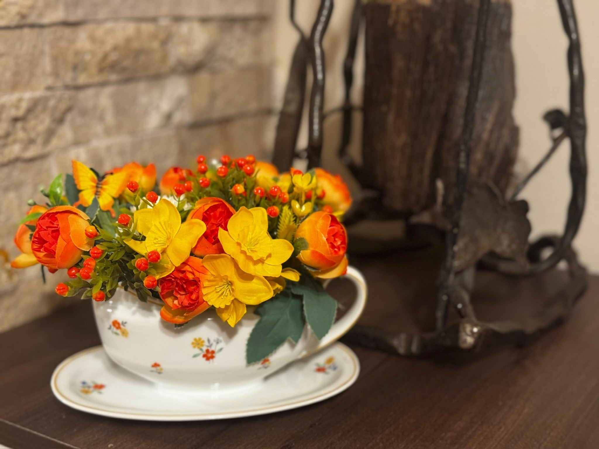 Aranjament galben-portocaliu