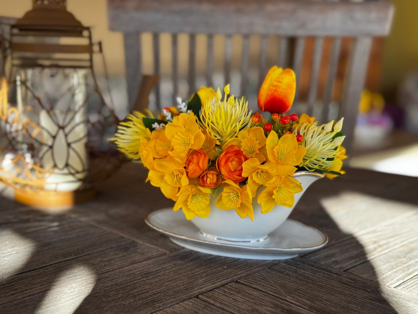 Aranjament galben-portocaliu